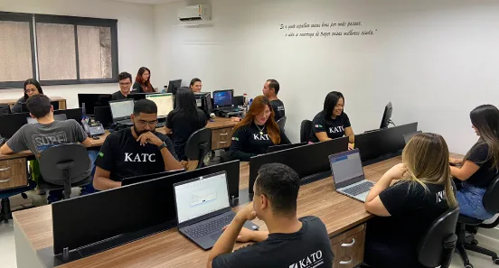 Kato professionals working in a supervised office