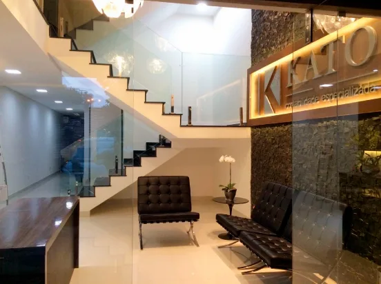 The reception at the Kato office