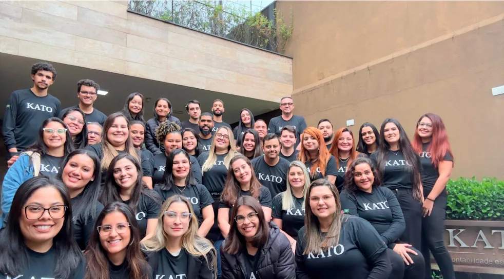 The Kato team at the company headquarters in Brazil